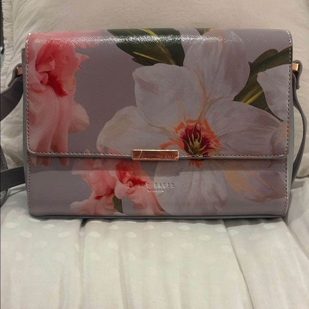 Ted Baker Floral Gray Crossbody